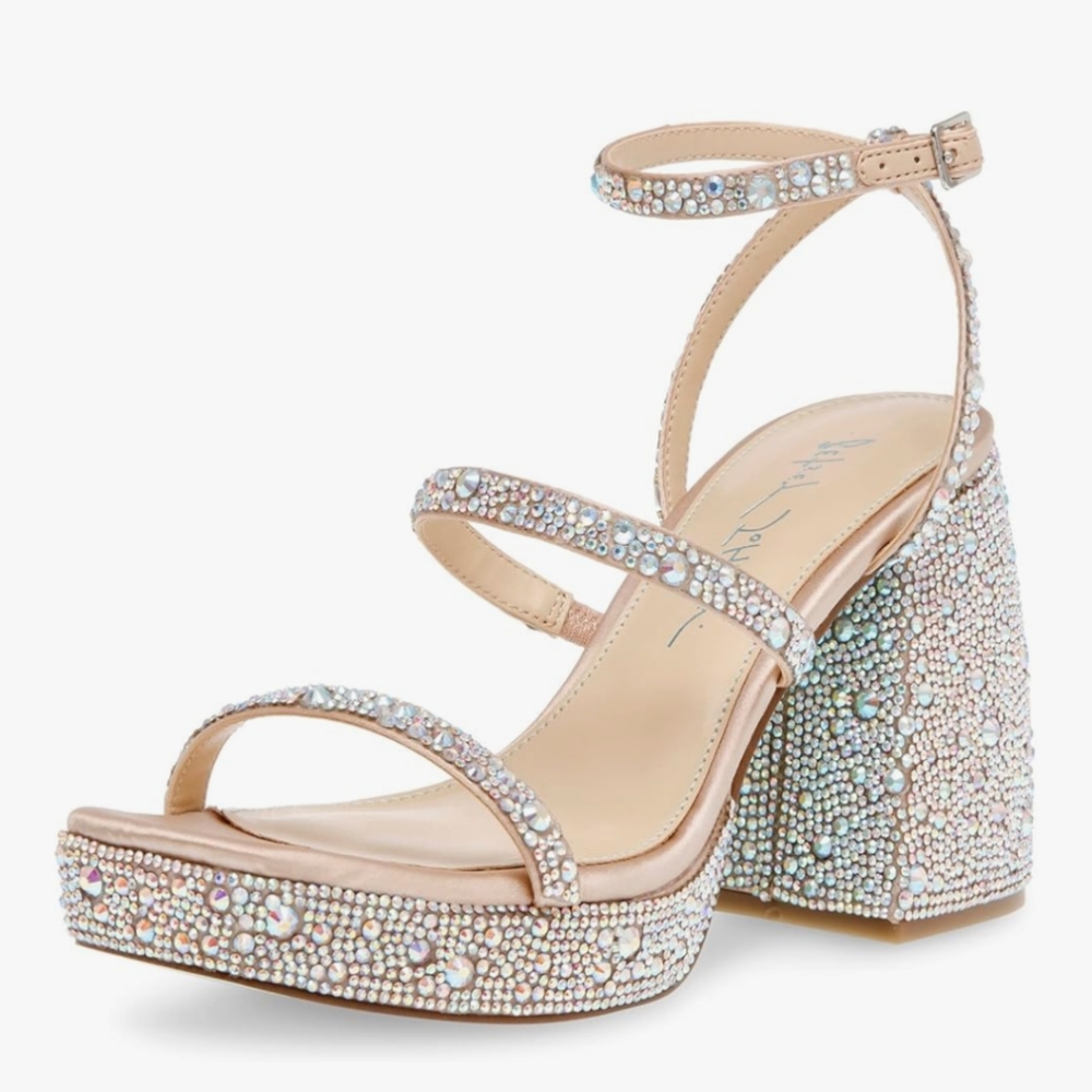 Betsey Johnson Denni Rhinestone Bridal Heels